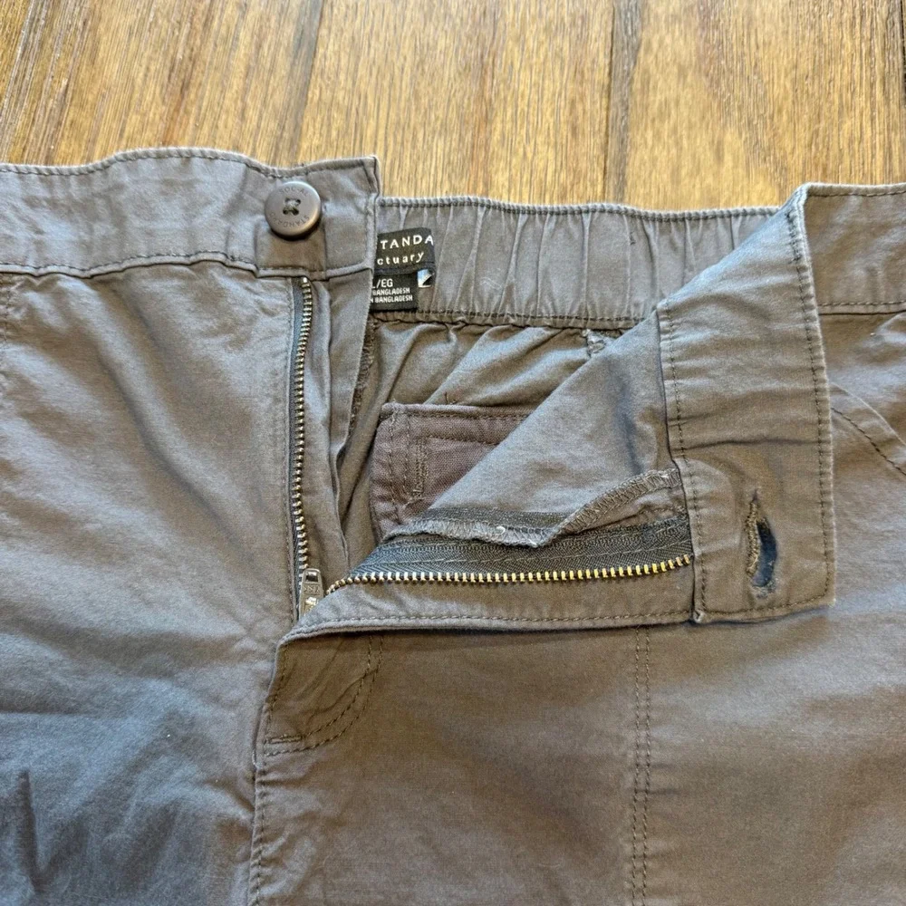 Social Standard by Sanctuary Gray Cargo Joggers Capri Pants XL Elastic Waist - Picture 4 of 10